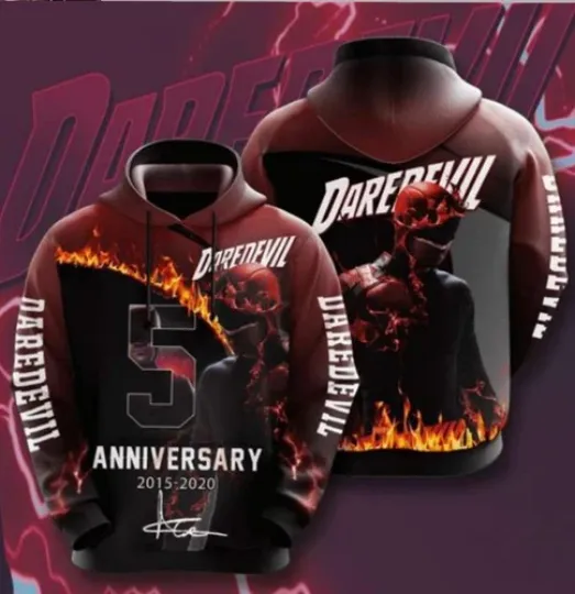 Daredevil Movie Anniversary 3D Pullover Hoodies