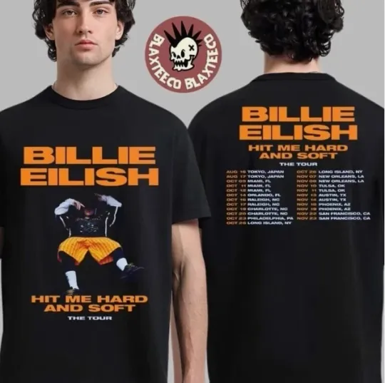 Billie Eilish Hit Me Hard And Soft Tour 2025 T-Shirt