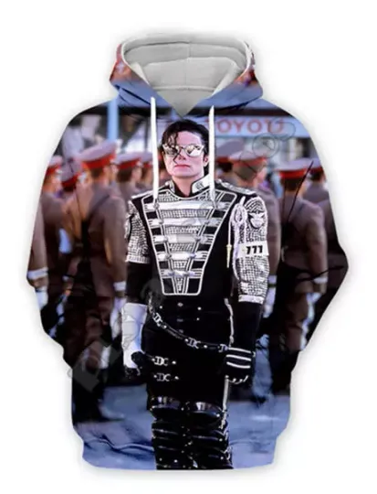 New Hot American Singer Michael Jackson 3D Printed Hoodie Fashion Casual