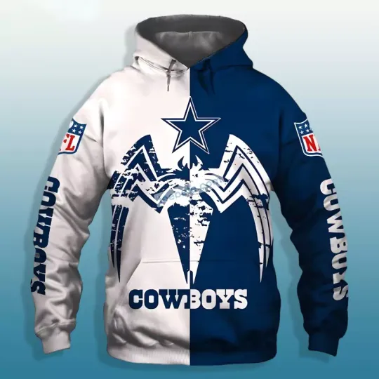 Cowboys Venom All Over Print Hoodie 3D Full Sizes XS-5XL
