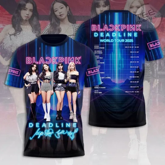 BLACKPINK Deadline World Tour 2025 3D Shirt