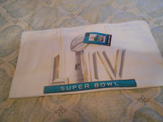 Super Bowl Miami LIV 2020 Licensed Beach Towel 100% Cotton 30 x 60" NEW IN CELLO