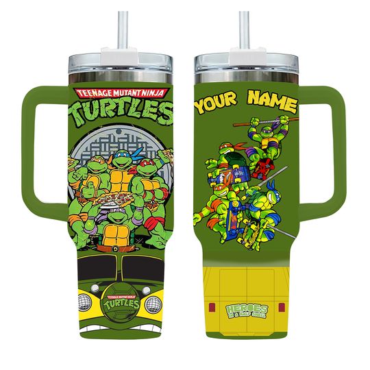 Ninja Turtles Personalized Limited Edition 40 Oz Handle Tumbler Cup