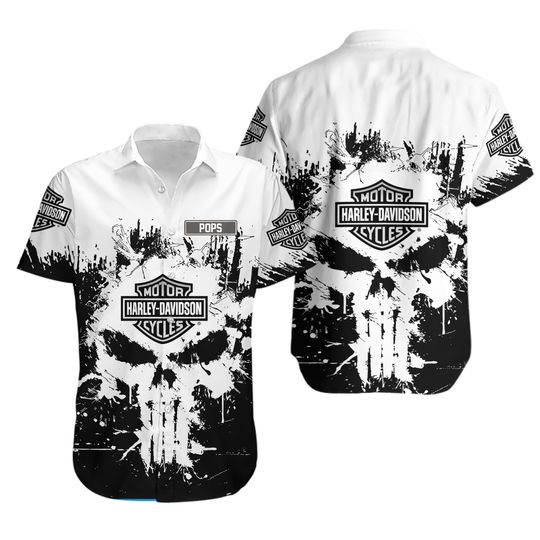 Discover Personalized Harley Racing Davidson Casual Button Down Shirt
