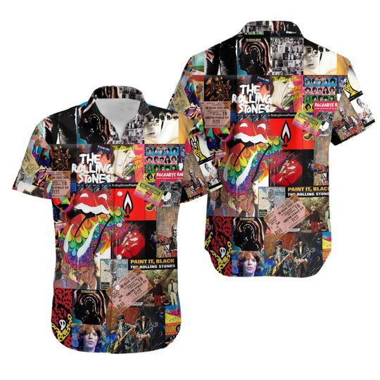 The Famous Rolling Stones Summer Hawaiian Shirt