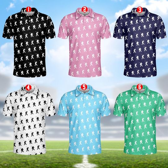 Funny Bigfoot Golf Polo Shirt for Men Women, Tropical Sasquatch Golf Shirt, Novelty Golf Polo Short Sleeve Summer Outfit