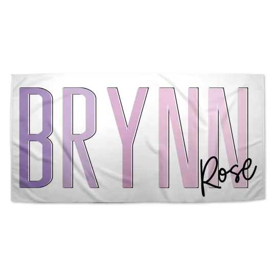 Personalized Beach Towels for Adults, Monogrammed Custom Swimming Towels, Swi...