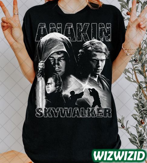 Retro 90's Anakin Skywalker Homage T-Shirt, Bootleg Fan Tee Graphic T-Shirt, Gift For Women and Man Unisex T-Shirt
