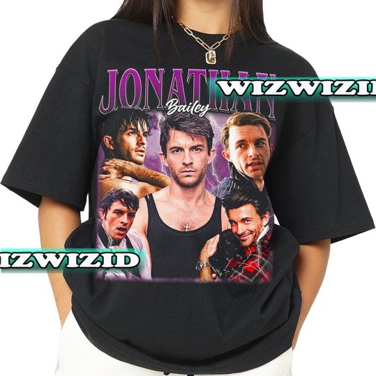 Retro 90's Jonathan Bailey Homage T-Shirt, Jonathan Bailey Fan Tee Graphic T-Shirt, Gift For Women and Man Unisex T-Shirt