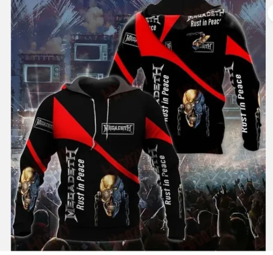 Megadeth 3D All Over Printed Hoodie All Hoodie 3d - all printed, hot 2025