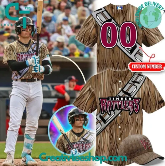Yc Custom Wisconsin Timber Rattler X Star Wars Night 2025 Baseball Jersey