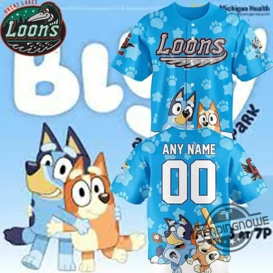 Great Lakes Loons BlueyDad 2025 Baseball Jersey