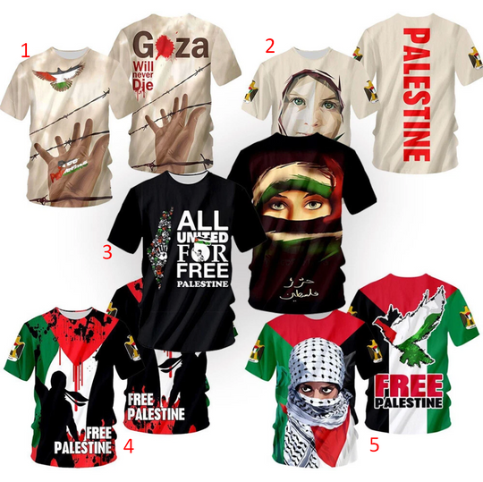 Palestine Flag Free Palestine T-Shirt Free Gaza Palestine Flag T-Shirt