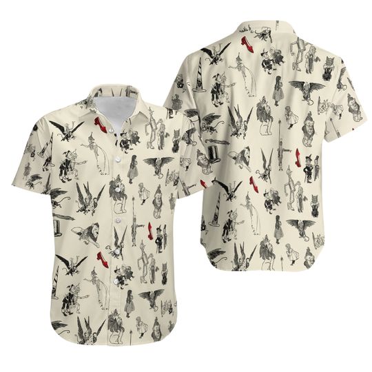 Wizard of Oz Vintage Adapt Hawaiian Shirt S-5XL