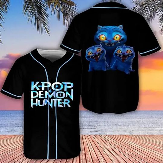 Saja Demon Hunters Boys Baseball Jersey, Kpop Demon Hunter Villain Jersey, Derpy Tiger Fan Shirt, Cute Animal Gift, Kpop Merch