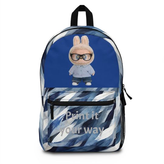 Labubu Design Backpack, Personalized Kids Backpack, School Bag, Custom Name Backpack, Unique Backpack for Children, Back to School Gift