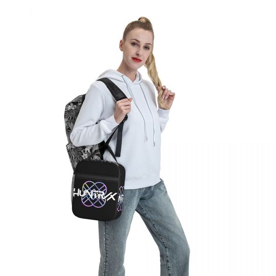 Huntrix Logo Kids Lunch Bag Kpop Demon Hunters Thermal Cooler Bag