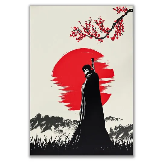 Berserkk Poster – Dark Fantasy Anime Icon Wall Art