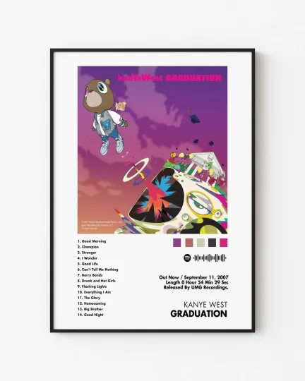 Graduation Kanye West Poster – Iconic Music Artist Wall Art