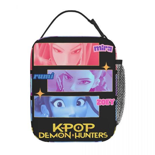 Huntrix Kpop Demon Hunters Insulated Lunch Bag