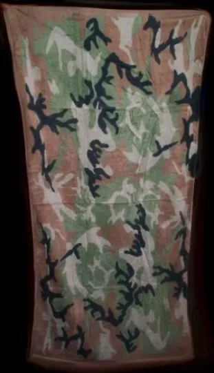 Woodland CAMO Beach Towel 30 x 60 (Cotton Twill)