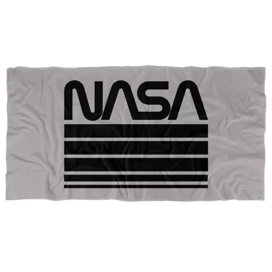NASA Worm Logo Stripes Officially Licensed Beach Towel 30"x60"