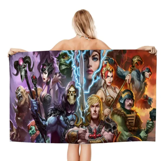 He Man Gifts Beach Towel for Women Girl Or Boys Birthday Inspired 30.7"*51.2"