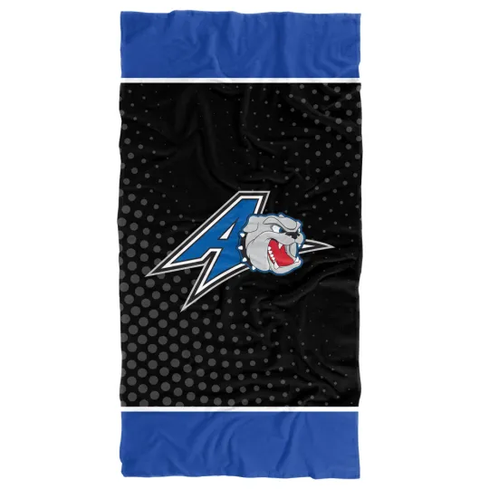 University of North Carolina Asheville Beach Towel/Bath Towel, 30"x60" Dots