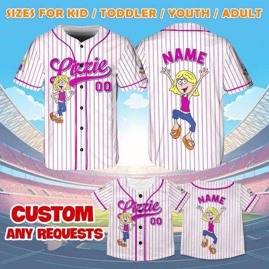 Lizzie McGuire Baseball Jersey Shirt, Disney Cosplay Apparel, Disney Trip Shirt