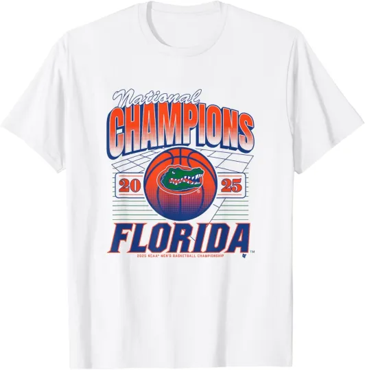 Florida Gators Basketball: 2025 Champions Grid T-Shirt