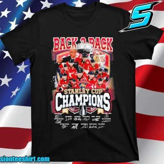 Florida Panthers Back To Back Champions Stanley Cup 2025 T-Shirt