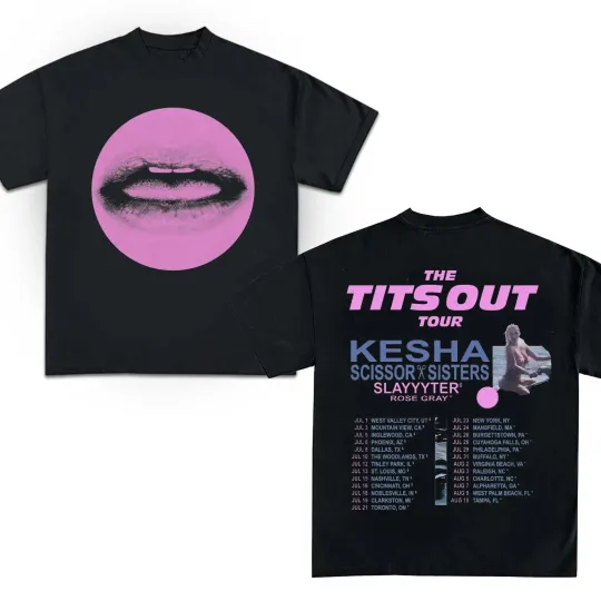 Kesha 2025 Concert Tour T-Shirt