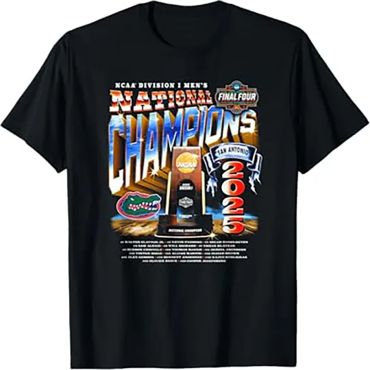Florida 2025 Basketball National Champions NIL Gators Sport T-Shirt