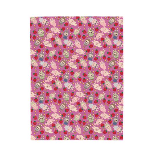 Labubu Fleece Blanket | Gift For Kid | Back To School Gift