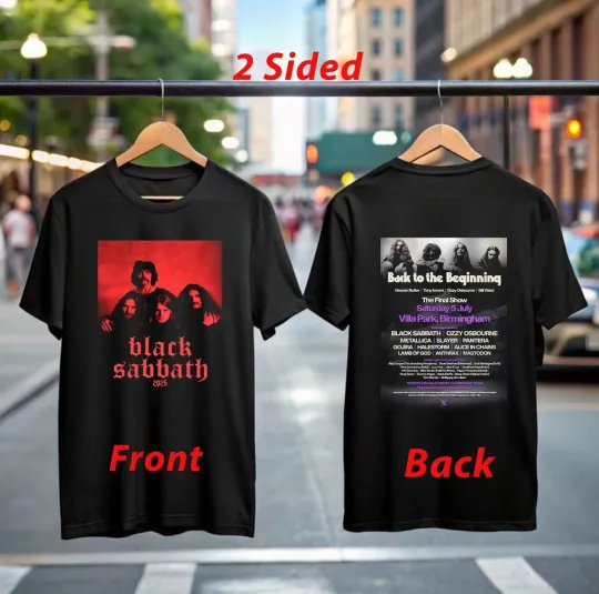 Black Sabbath Back To The Beginning 2025 T-Shirt, Thank You.