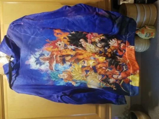 Dragon Ball Z  Anime Manga 3D Print Mens  Pullover Xxl  Hoodies