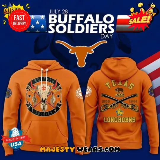 Texas Longhorns 2025 Buffalo Soldier Day 3D Hoodie