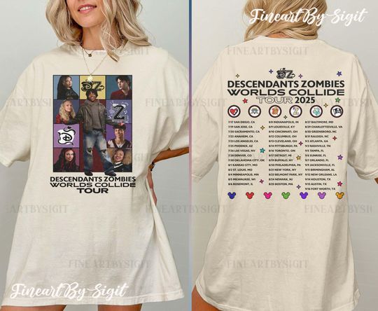 Descendants Zombies Worlds Collide Tour Mekonnen Knife T-Shirt