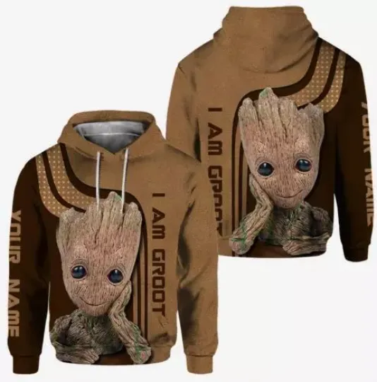 Personalized I Am A Groot I Am Tree Hoodie Hoodie 3d - all printed