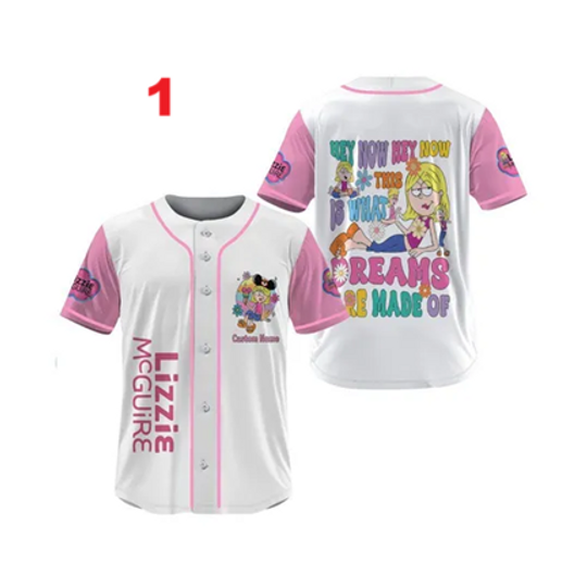 Personalized Disney Lizzie McGuire Baseball Jersey, Disney Channel Lizzie McGuire Birthday Girl Shirt, This Is What Dreams Are Made Of Tee