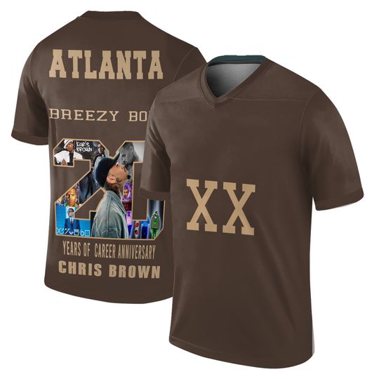 CB Breezy Bowl Tour Football Jersey, Breezy bowl merch, CB Tour Jersey, Breezy Bowl Merch 2025, Summer tour 2025