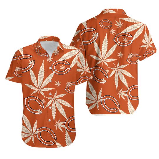 Chicago Bears Hawaiian Shirt - Short Sleeve Button Up