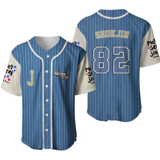 Run SeokJin Ep Tour 2025 Baseball Jersey, Jin Concert T-Shirt 2025, BTS Jin Tour Shirt, Kpop Jersey, Concert Tour 2025