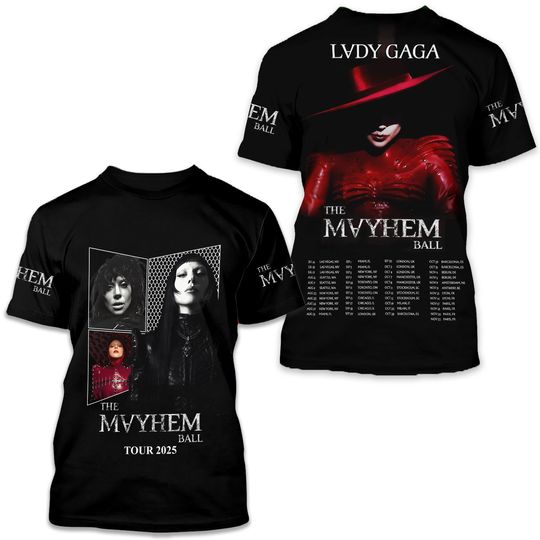 The Mayhem Ball Tour 2025 3D T-Shirt Limited Edition Fan Gift