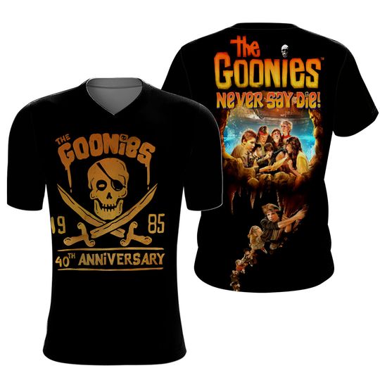 The Goonies 1985 40th Anniversary Never Say Die 3D T-Shirt