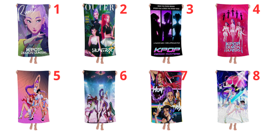 Kpop Demon Hunters Beach Towel