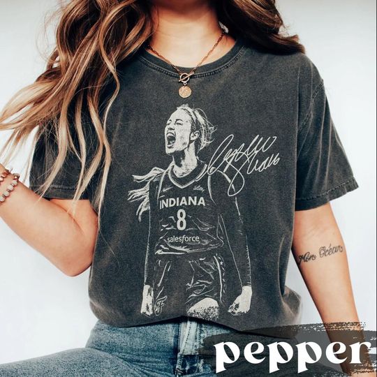 Vintage Y2K Sophie Cunningham Indiana Basketball T-Shirt, Cunningham 8 Tee, Indianapolis Hoops Merch