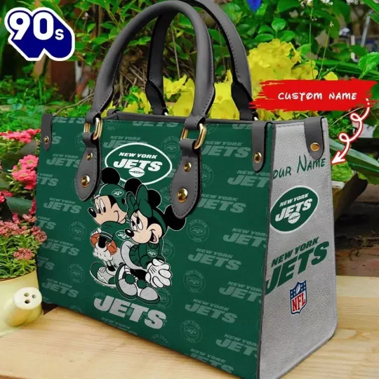 New York Football Team Jetss Leather Handbag Lovers Gift