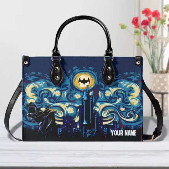 Batman Superhero Leather Handbag, Batman Lovers Gift