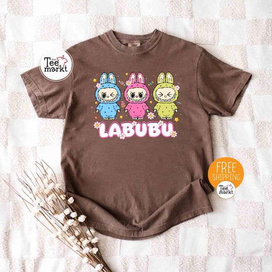 Kids Labubu Shirt Comfort Colors Labubu The Monsters Shirt, Zimomo Tycoco Spooky Pato Mokoko Tshirt, Cute Labubu Tshirt, Womens Graphic Tee